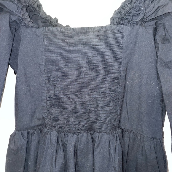 Hill House The Samantha Dress in Black Poplin Size médium - Picture 7 of 8